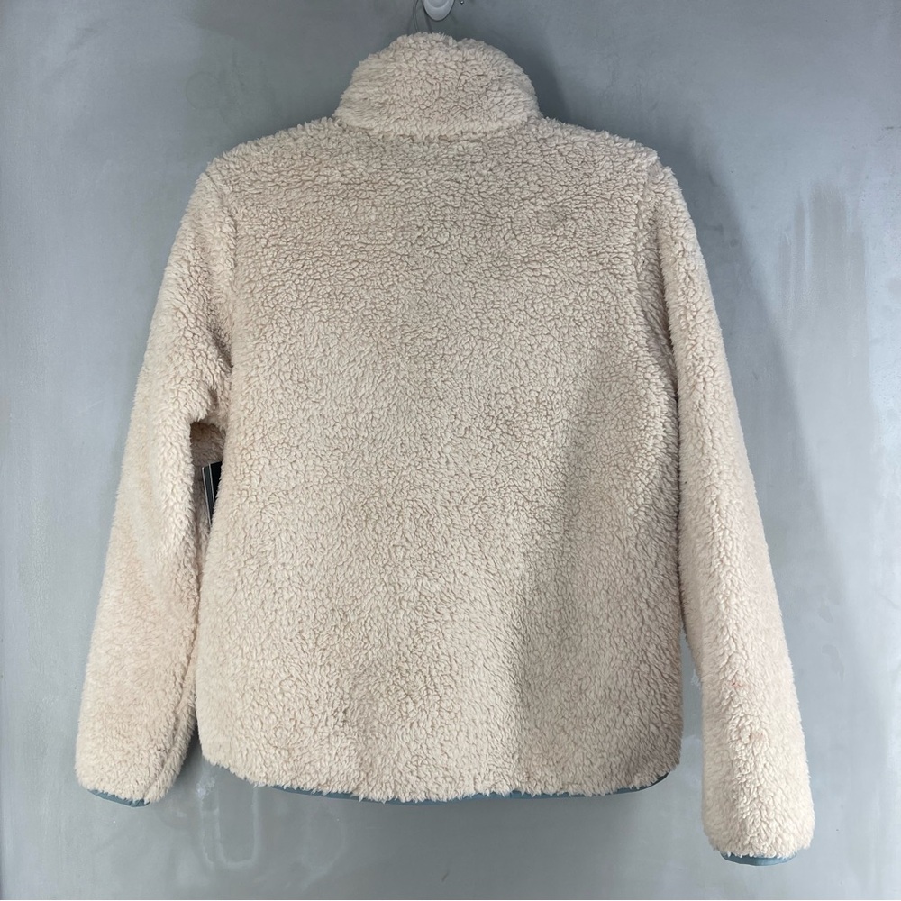 Free country sherpa butter pile Cozy Cream Sherpa Fleece Jacket Contrast Trim - Picture 5 of 10